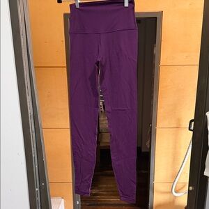 Lululemon Purple High-Rise ribbed Leggings